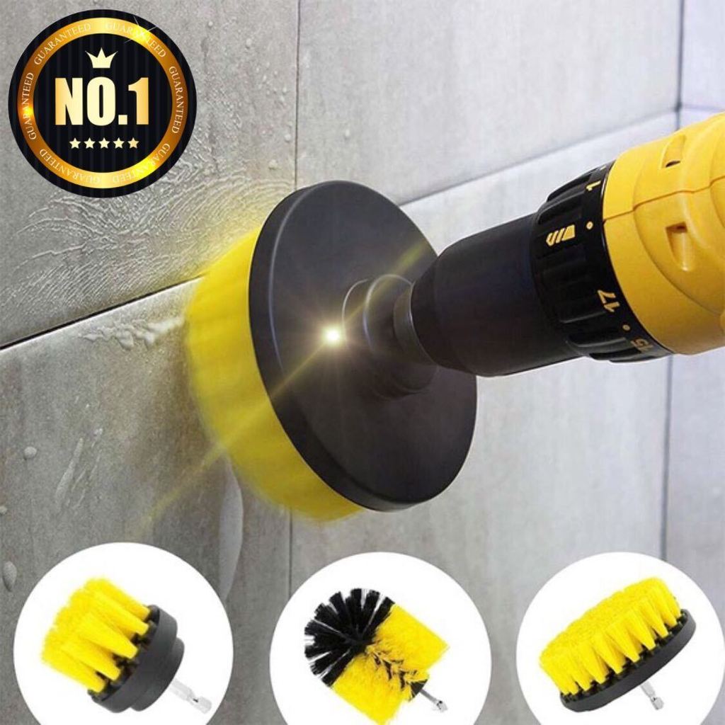 Power Drill Scrubber Brush Kit For Multi-Surface 7931610726683-1