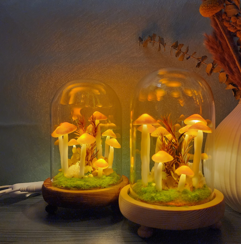 Original Night Light/Cute Retro Mushroom Night Light /Gift Light/Handmade mushroom lamp 8956800499993-1