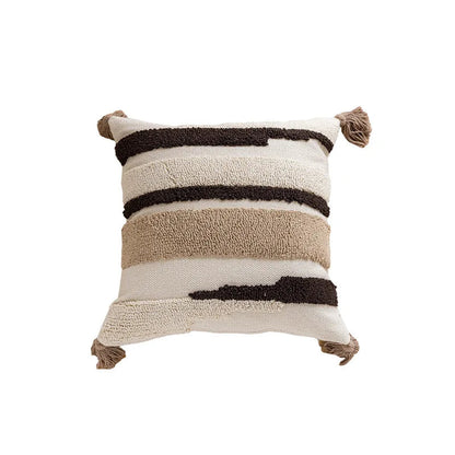 Nordic Retro Tufted Cushion Cover – 45X45Cm Yellow Brown Decorative Pillow 14815608406342-1