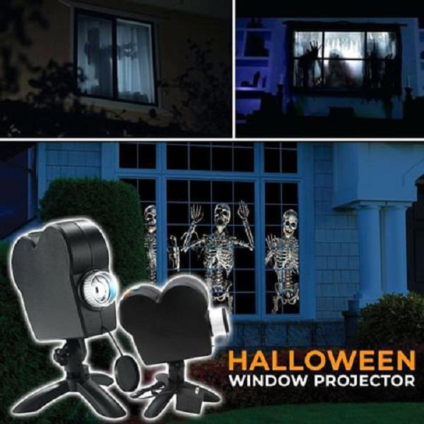 Halloween & Christmas Window Projector | LED Holographic Scenes | Includes Tripod & Videos 15146753327430-1
