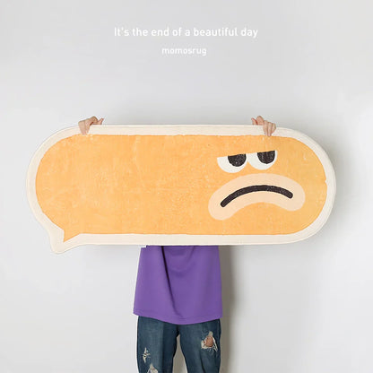 Home Bedroom Oval Plush Rug – Cozy And Creative Bedside Carpet 14815614927174-1