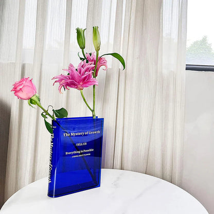 Transform Your Space With This Exquisite Book-Shaped Flower Vase 14989188104518-1