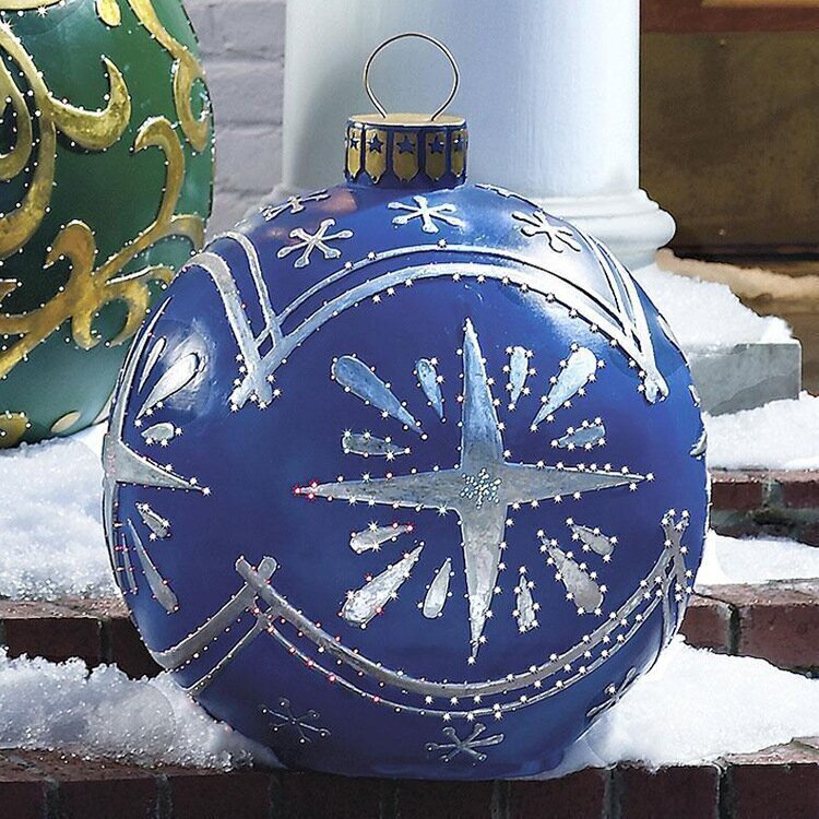 Outdoor Christmas PVC inflatable Decorated Ball 8652990284057-1