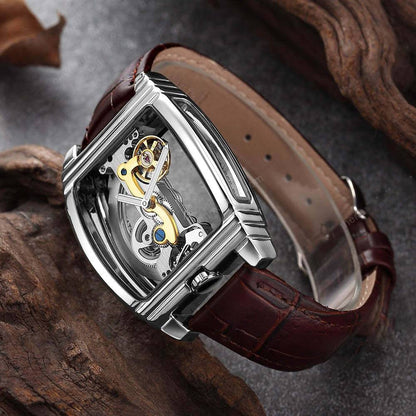 Transparent Automatic Mechanical Skull Luxury Gear Watch 9699766108462-1