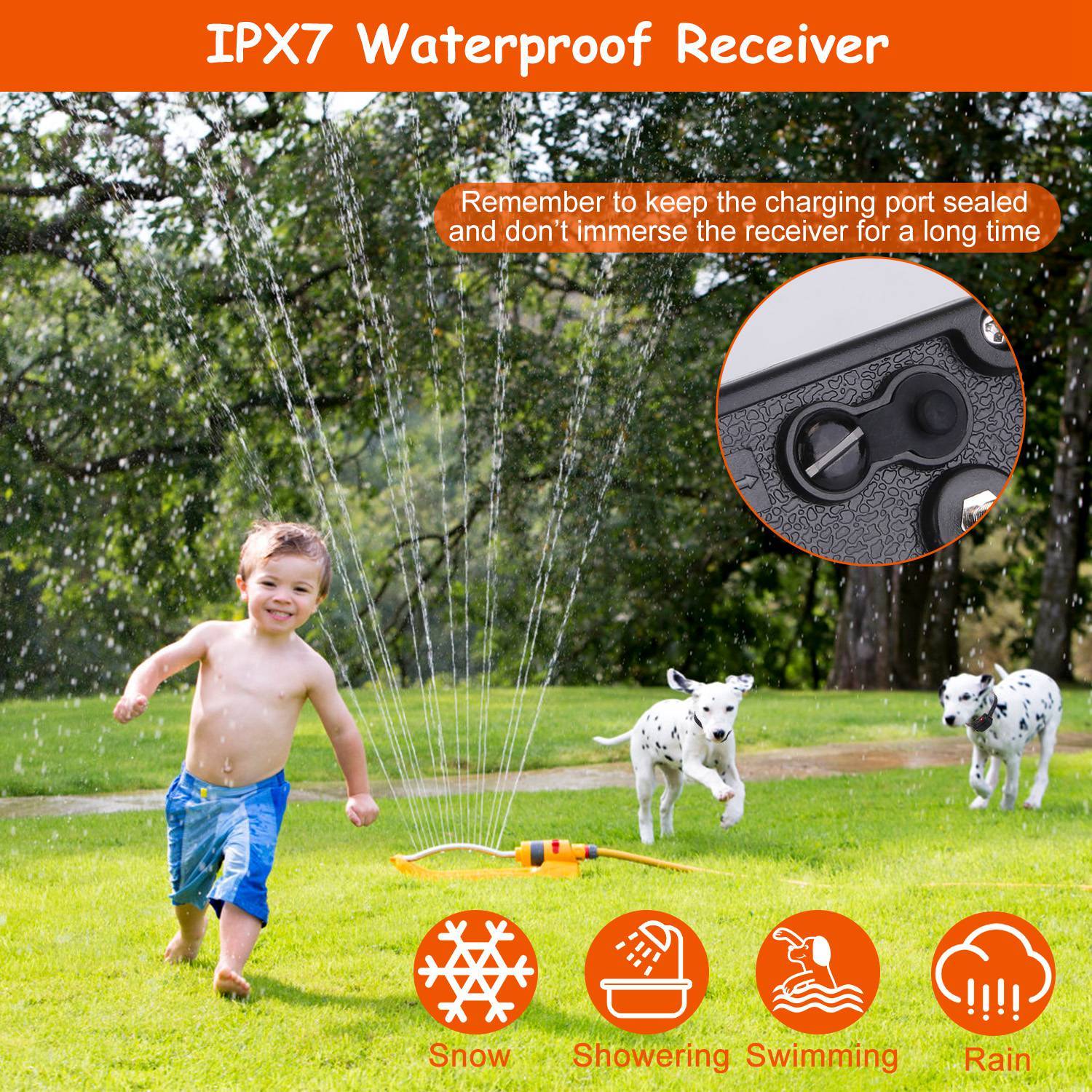1Set Dog Fence System Pet Containment System With One Hundred Adjustable Levels IPX7 Waterproof Rechargeable Receiver Underground Fence For Small Medium Large Dog 9016328224988-1