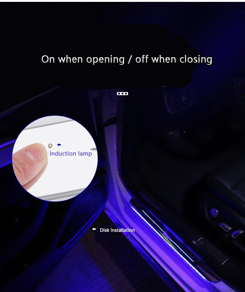 Illuminated Car Door Sill Protector With Automatic Light Activation Feature 8670976672025-1