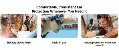 Inflatable Earplugs Block Noise With Comfortable Waterproof Silicone Fit 15170508751174-1