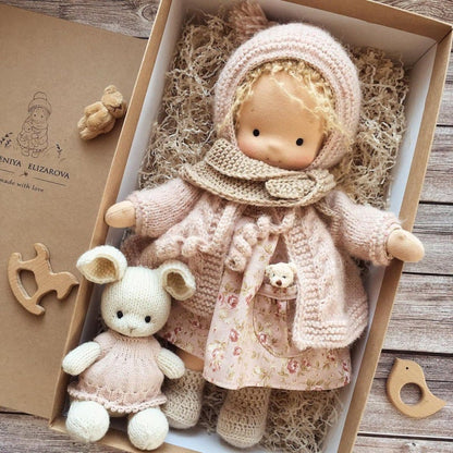 Gift for Kids-Handmade Waldorf Doll 8959340413209-1
