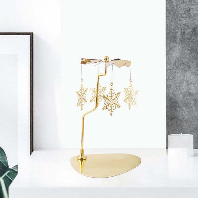 Romantic Thermal Rotating Candle Holder Stainless Steel Home Decoration 9539189113134-1