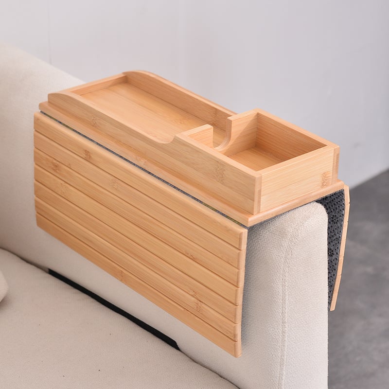 Upgrade Your Living Room With The Stylish, Spill-Proof Bamboo Couch Cup Holder 14989189513542-1