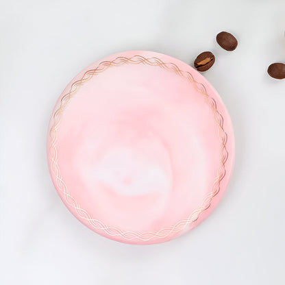 Golden Edge Marble Ceramic Coasters 14815669813574-1