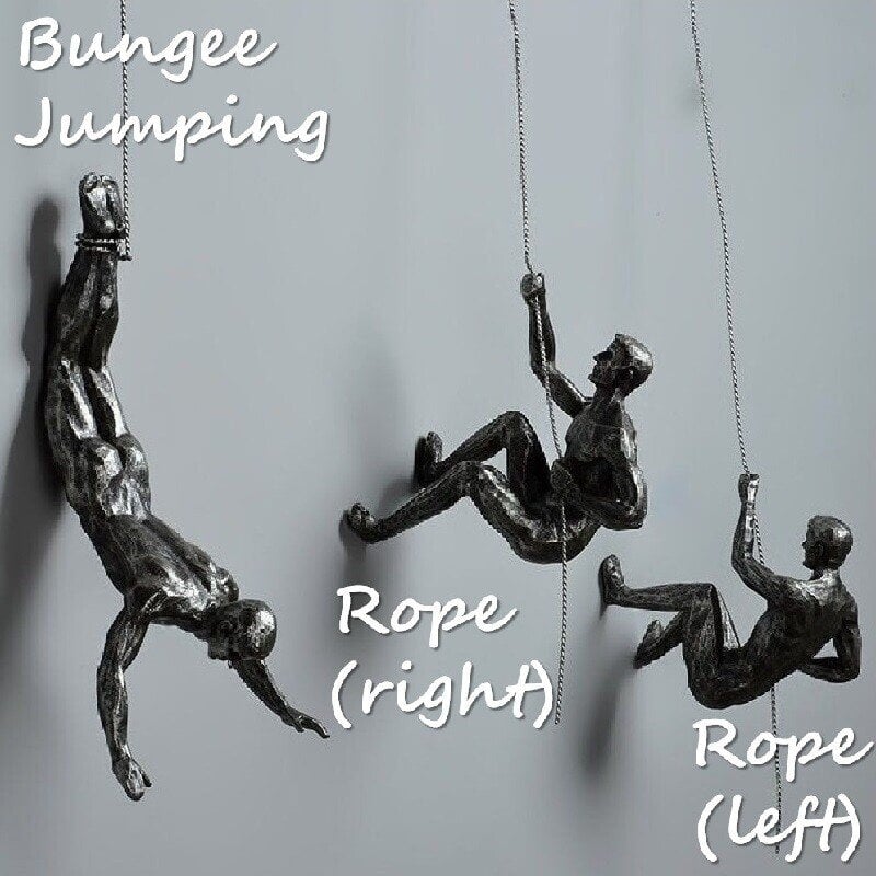 Wall Climbing Resin Sculpture Decorative Figure Home Hanging Decor 8496298688814-1