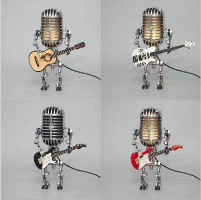 Vintage Metal Microphone Robot Desk Lamp🎸 8999588102425-1