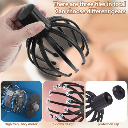 Relaxing Octopus Scalp Head Massager Handheld Stress Relief Tool 11493226840332-1