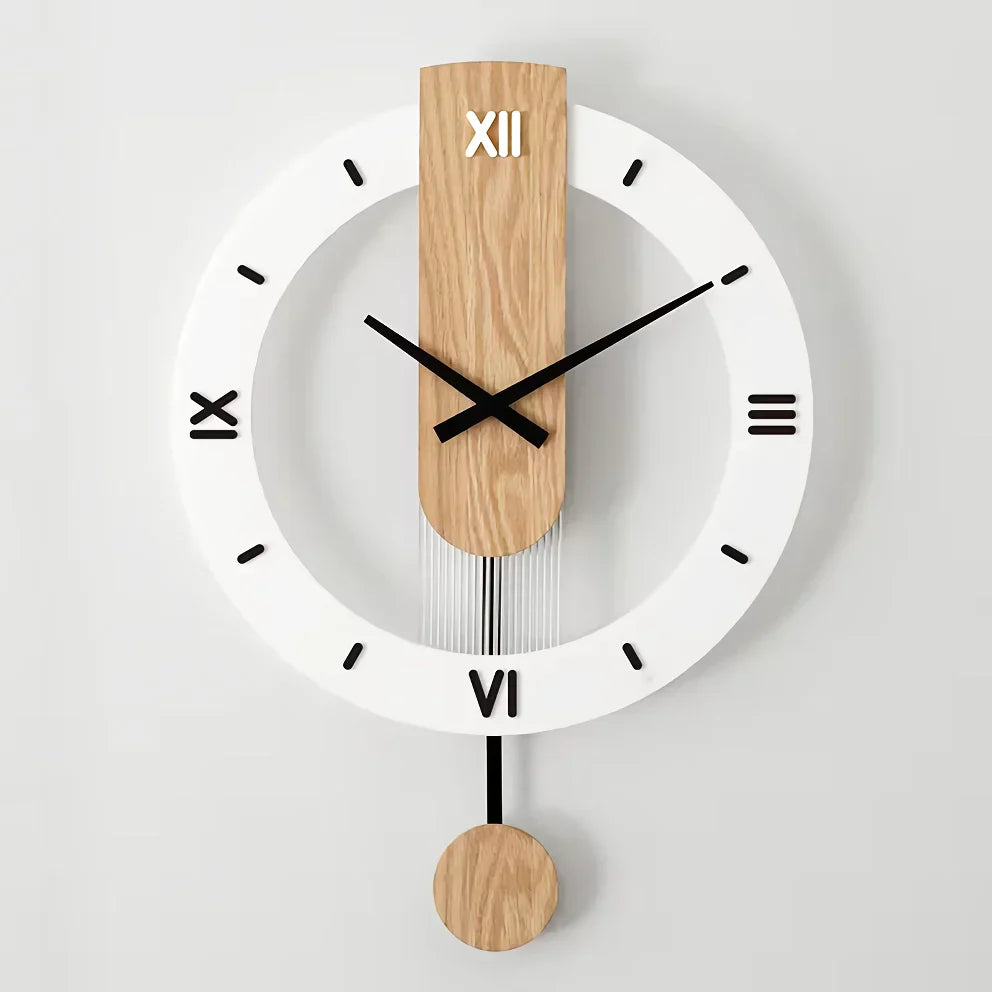 Nordic Modern Solid Wood Wall Clock 14815609454918-1