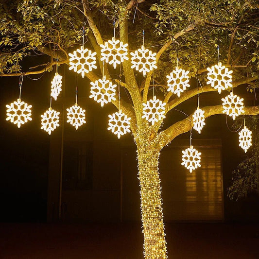 Magical Led Snowflake Christmas Lights | Festive Party Decoration 10127057387859-1