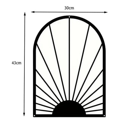 Nordic Iron Line Wall Art – Antique Silhouette Metal Pendants 14815611486534-1