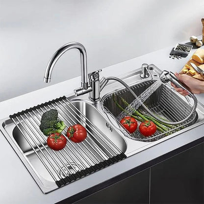 Roll-Up Dish Drying Rack for Kitchen Organization and Easy Storage 15089486561606-1