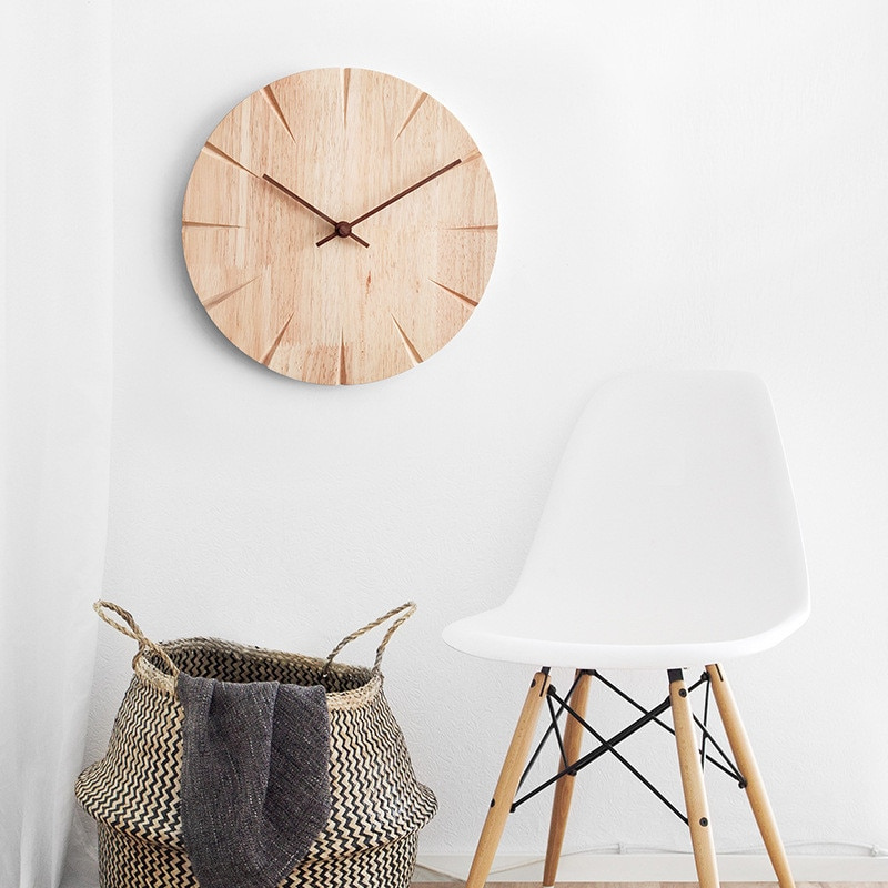 Simple Elegance Wooden Wall Clock 9525965979950-1