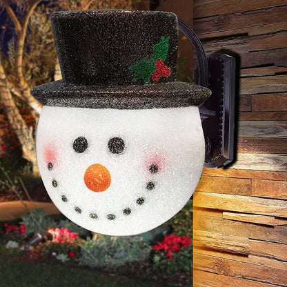 Snowman Porch Light Cover Decoration For Outdoor Holiday Atmosphere 8843735695641-1