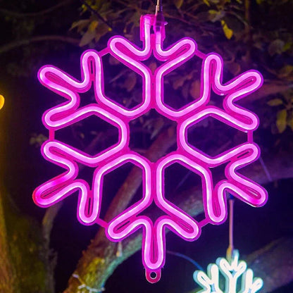 Magical Led Snowflake Christmas Lights | Festive Party Decoration 10127057387859-1