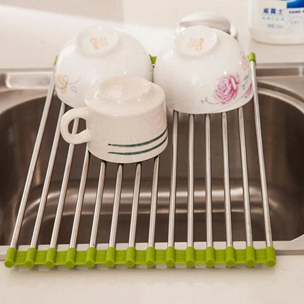 Roll-Up Dish Drying Rack for Kitchen Organization and Easy Storage 15089486561606-1