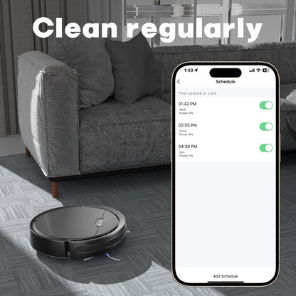 Robot Vacuum And Mop, 3 In 1 Combo Cleaner For Home With Pet Hair And Hard Floor, 5000Pa Suction, 120 Mins Run Time,Self-Charging,Super Thin Body 9013914992860-1