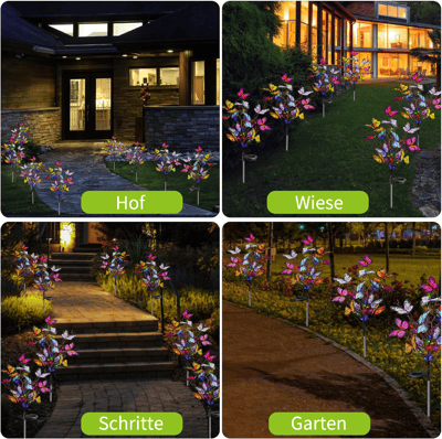 Solar Butterfly Lights for a Colorful and Enchanting Garden Ambience 15059118162246-1