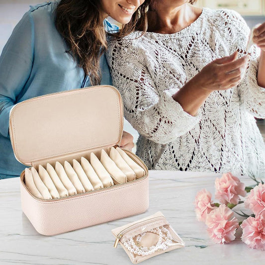 Travel Jewelry Box with Small Pouches 10019064545561-1