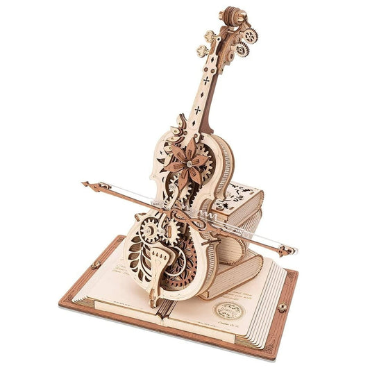 DIY Wooden Cello, Self Playing Musical Instrument, Magic Music Box, Cool Gift Ideas 8886866018585-1