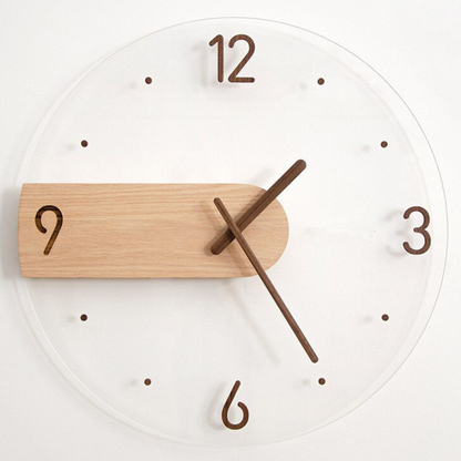 Simple Elegance Wooden Wall Clock 9525965979950-1