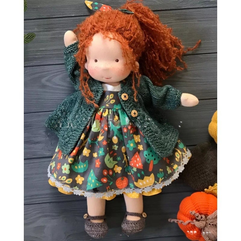 Gift for Kids-Handmade Waldorf Doll 8959340413209-1