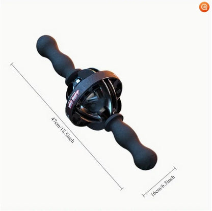 1pc Black Gyro Fitness Trainer  Stainless Steel Core Wrist  Forearm Exerciser With Pull Rope, Fit, Non Electric Handheld Fitness Equipment For Home Use, Enhances Muscle & Reduces, Gym Accessories 8930318876892-1