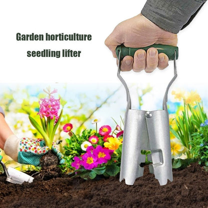Efficient Seedling Easy Transplanter Gardening Tool Stainless Steel Plant Helper 14814329635142-1