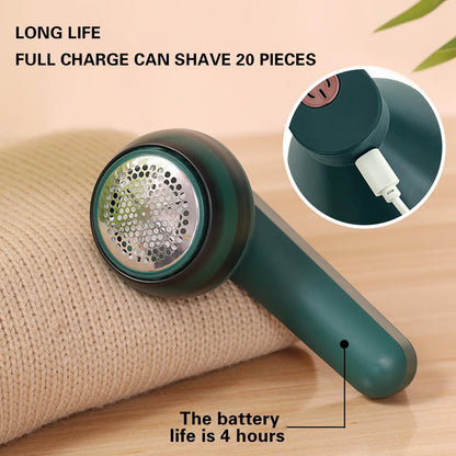 Rechargeable Electric Fabric Lint Remover Shaver For Clothes Sweaters 9043056099609-1