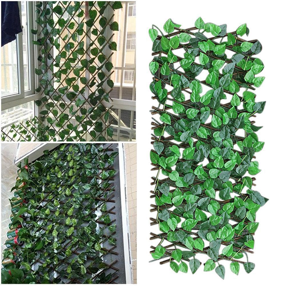 Expandable Faux Privacy Fence Artificial Ivy Garden Outdoor Decorative Screen 14814324162886-1