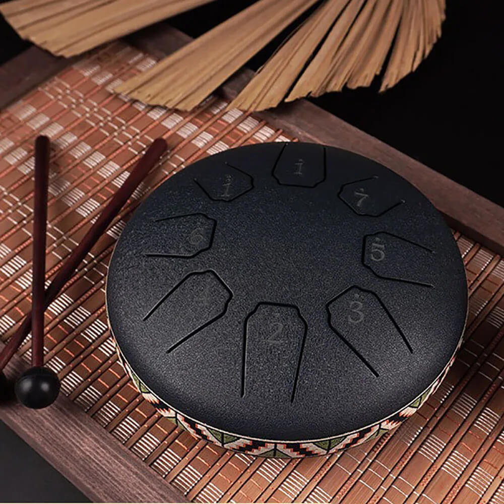 8-Tone Steel Tongue Drum for Meditation, Yoga & Relaxation 9848669110618-1