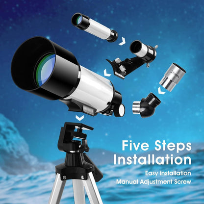 Astronomical Refracting Telescope Suitable For Children, Adults And Beginners, Multi-coated And Wireless Remote Control 9005139689692-1