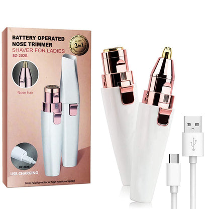 2-In-1 Women'S Eyebrow And Facial Hair Removal Device 9774296760622-1