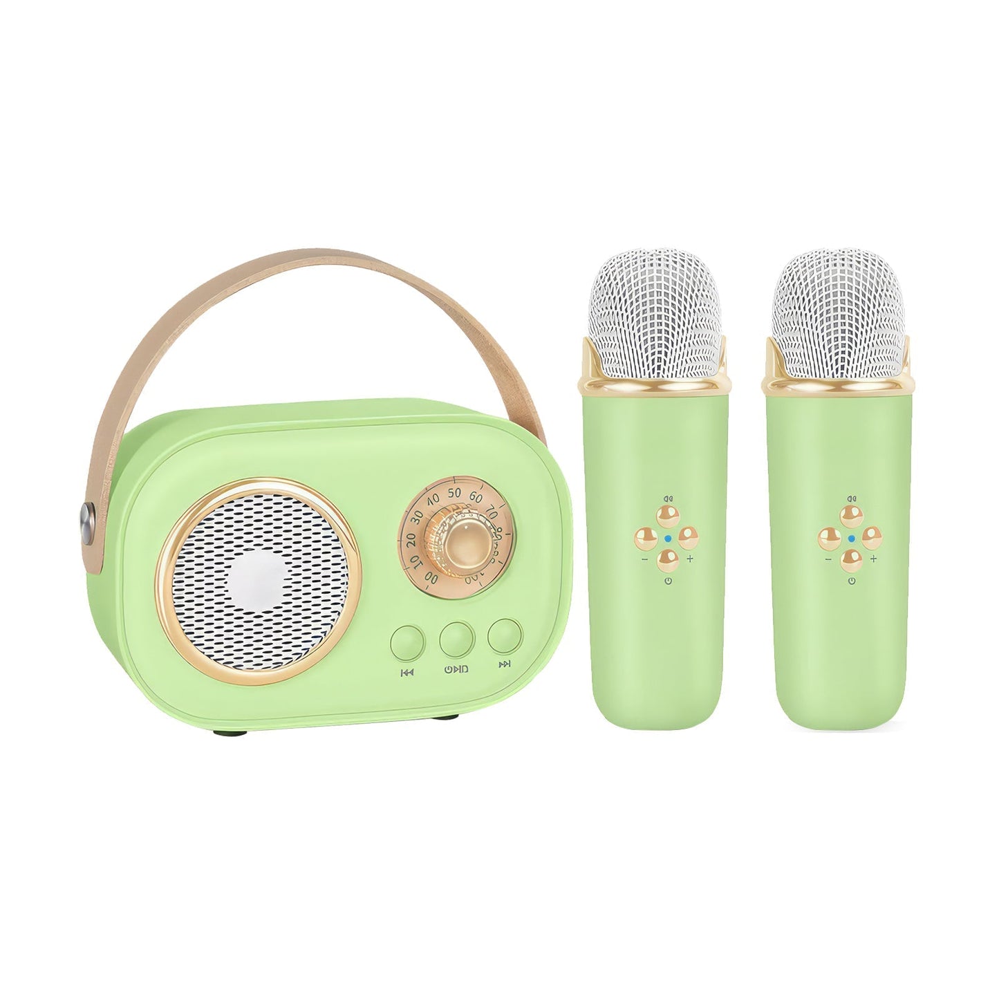 Bluetooth Karaoke Machine With Dual Microphones Kids Portable Singing Fun 14906003554630-1