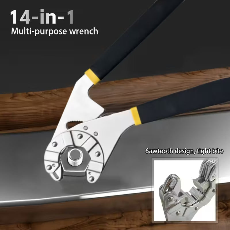 14-In-1 Multi-Purpose Wrench With Sawtooth Grip For Home Repair 10829732348238-1