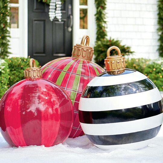 Outdoor Christmas PVC inflatable Decorated Ball 8652990284057-1