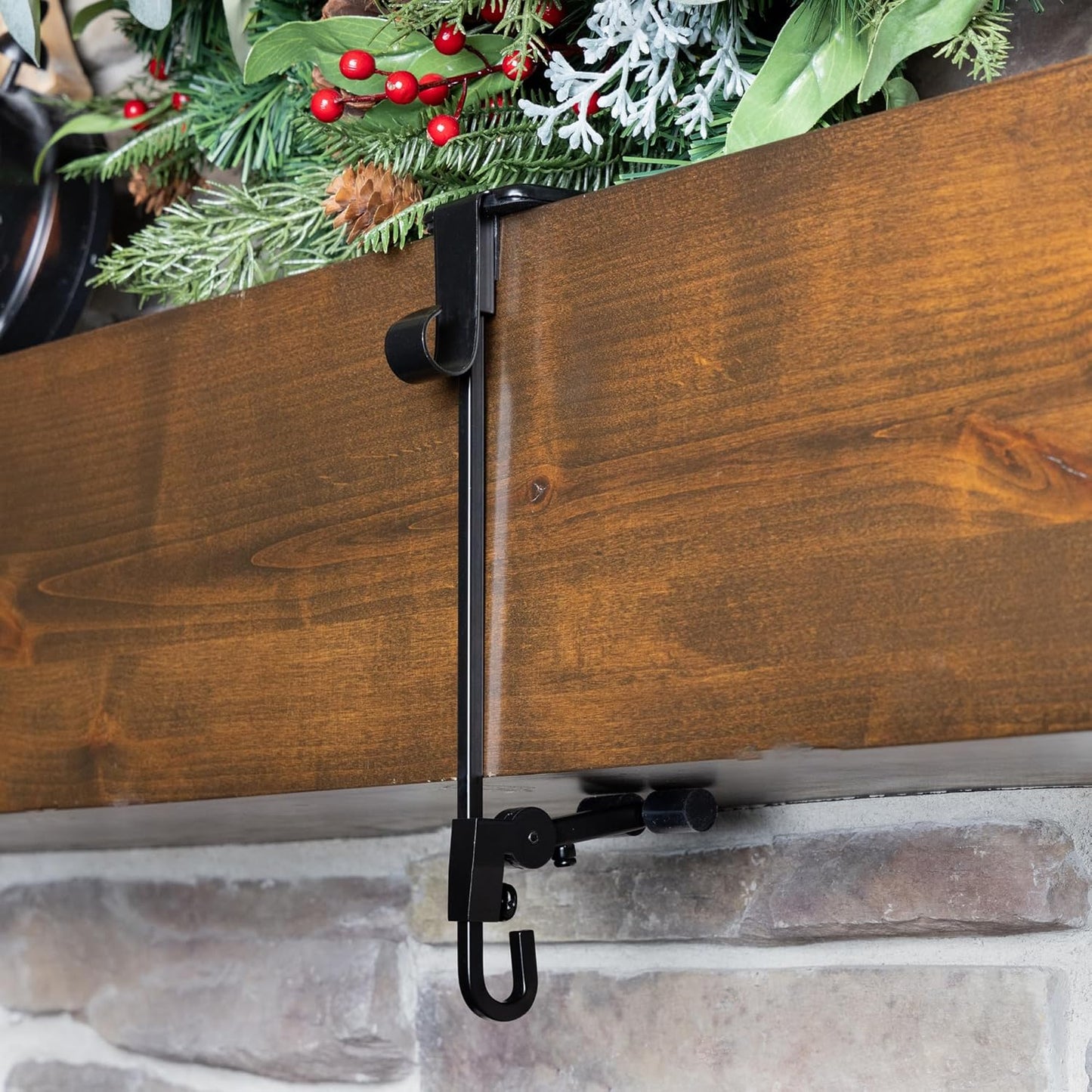 Fireplace Stocking and Garland Hanger 10004131938585-1