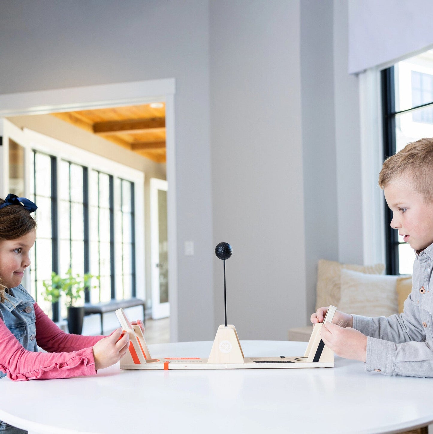 Wooden VolleyShot Game for Fast Reflexes and Family Fun Play 8174586626269-1