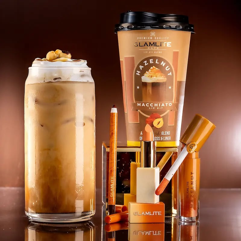 Glamlite Cafe: Coffee Lip Kits. Horchata Lip Gloss 9017080250622-1
