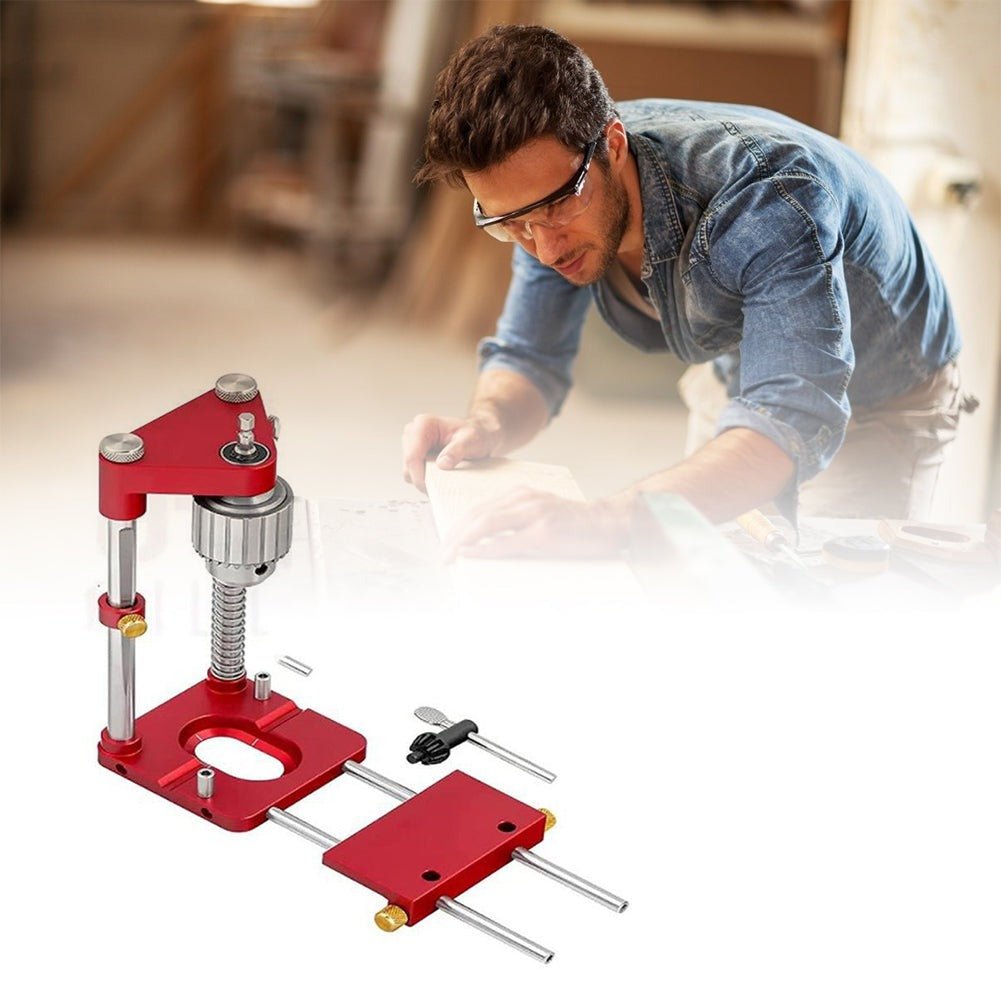 Freely Adjustable Drilling Locator - Woodworking Drilling Template Guide Tool Home 7943734132934-1