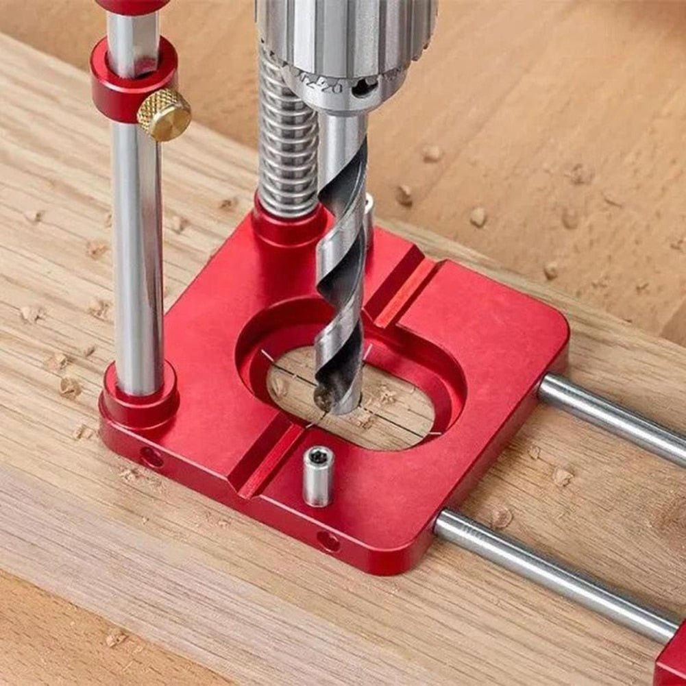 Freely Adjustable Drilling Locator - Woodworking Drilling Template Guide Tool Home 7943734132934-1