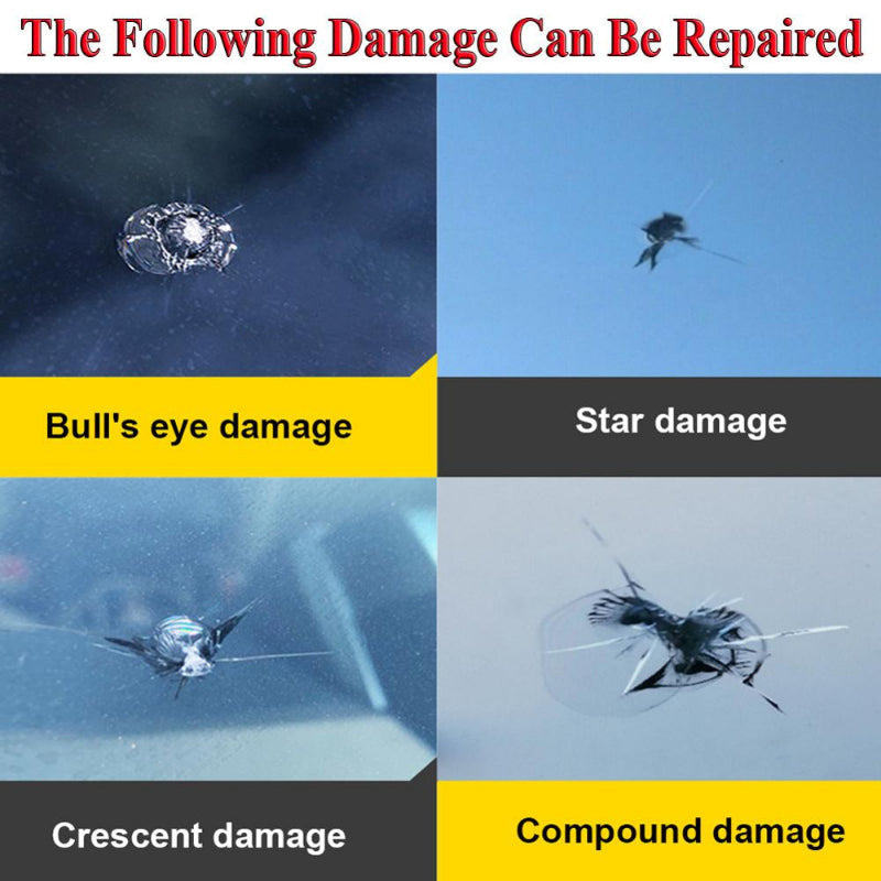 Windshield Repair Kit - Crack Glass Repair Fluid