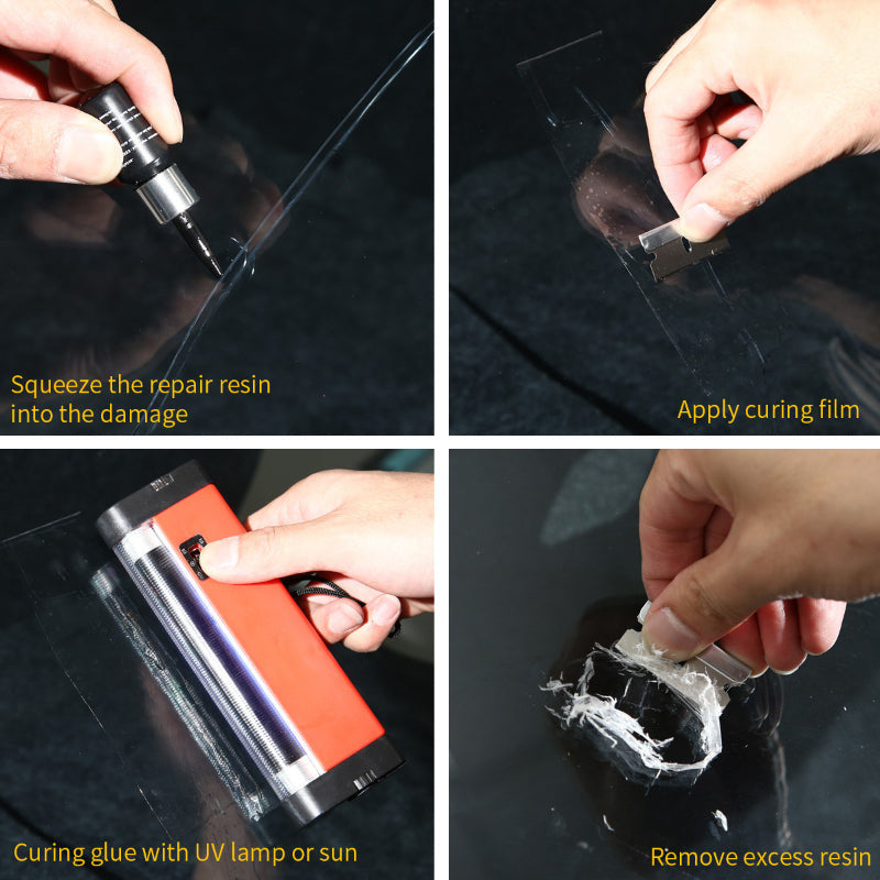 Windshield Repair Kit - Crack Glass Repair Fluid