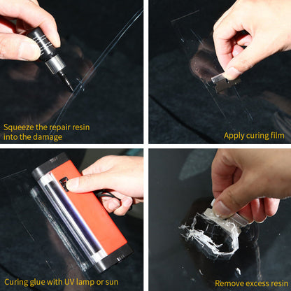 Windshield Repair Kit - Crack Glass Repair Fluid
